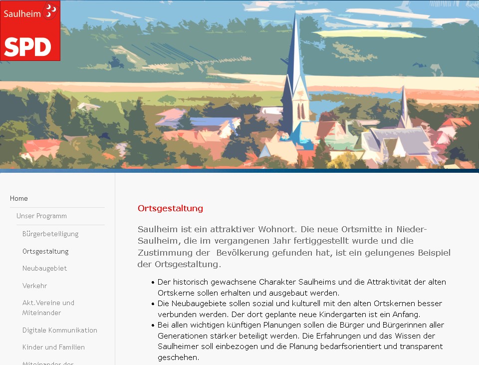 SPD - Unser Programm fuer Saulheim